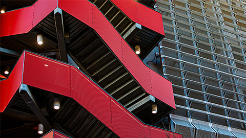 Parking garage exterior