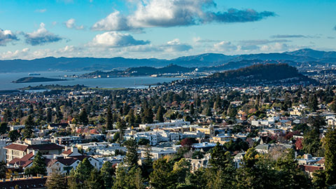 Aerial view of Berkeley