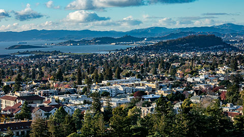 Aerial view of Berkeley