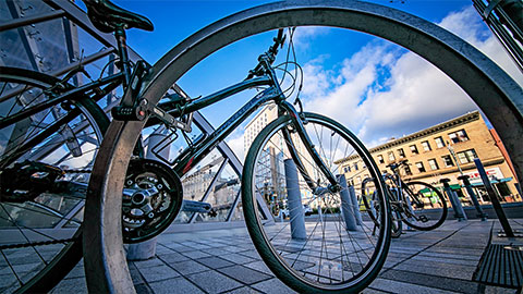 Bicycle parking rack