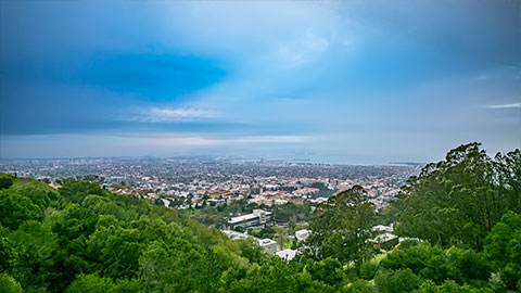 Aerial view of Berkeley