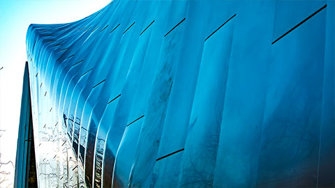 Exterior of a modern building