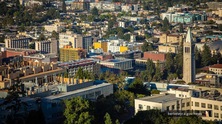 Panoramic view of the UC Berkeley campus
