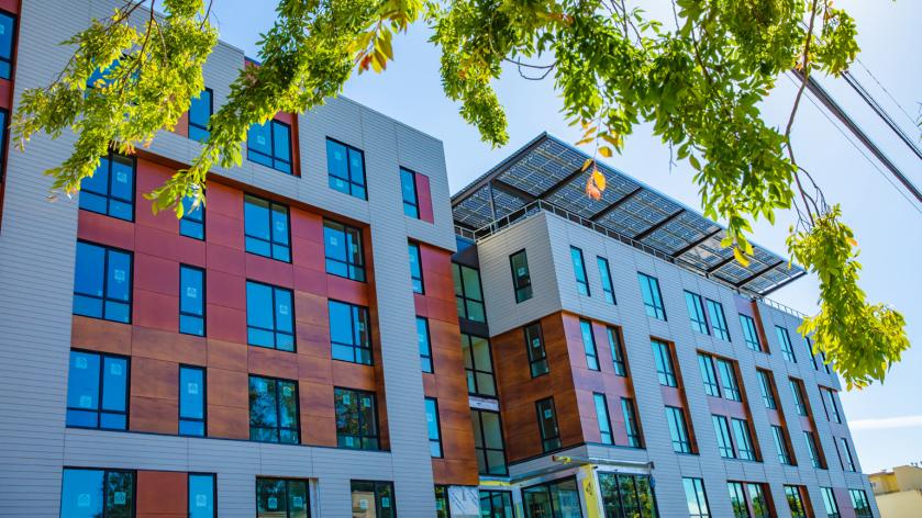 Multi-story Berkeley Way and Hope Center building