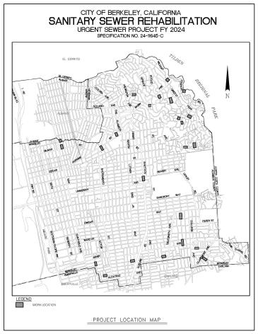 Construction Work Location Map