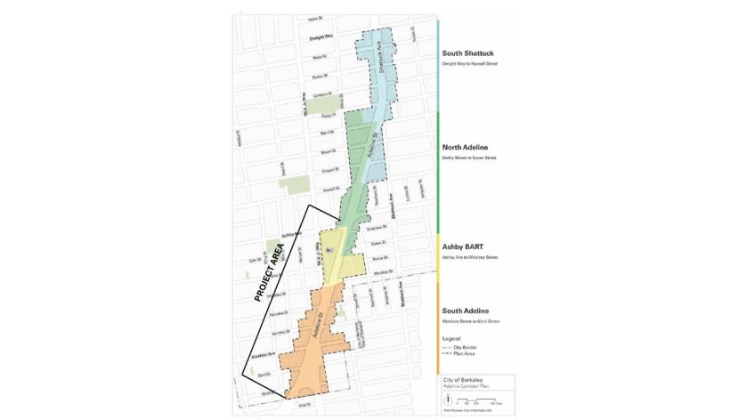 Adeline Quick Build Project Area Map