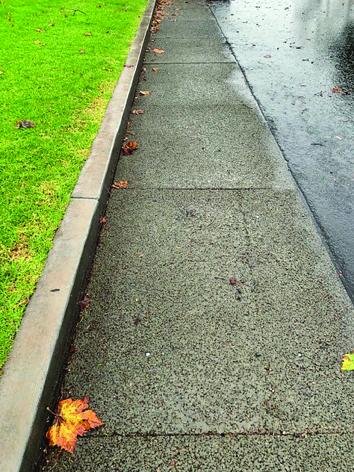 Ward Street Green Infrastructure photo- permeable pavement